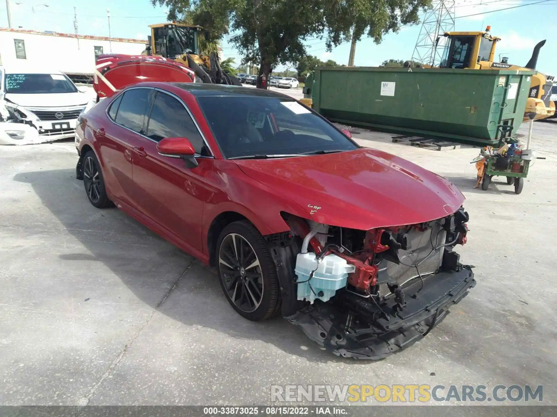 1 Photograph of a damaged car 4T1B61HK2KU238913 TOYOTA CAMRY 2019