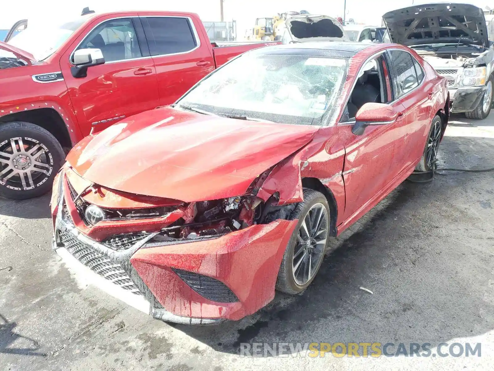 2 Photograph of a damaged car 4T1B61HK2KU263584 TOYOTA CAMRY 2019