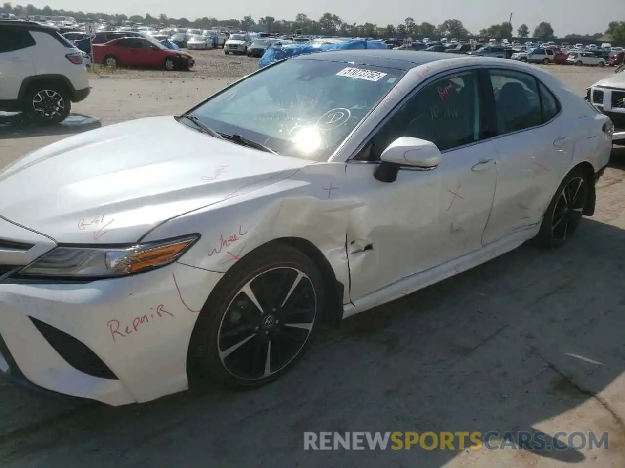 9 Photograph of a damaged car 4T1B61HK2KU744516 TOYOTA CAMRY 2019