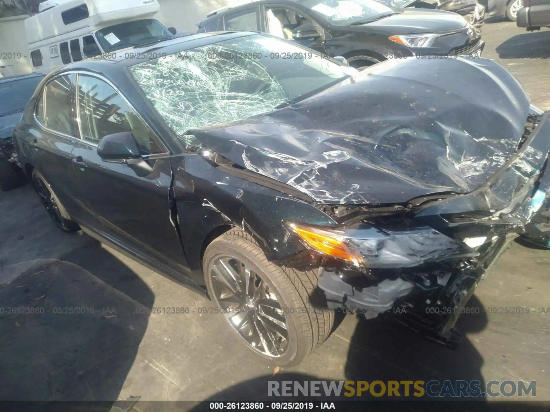 1 Photograph of a damaged car 4T1B61HK2KU811812 TOYOTA CAMRY 2019