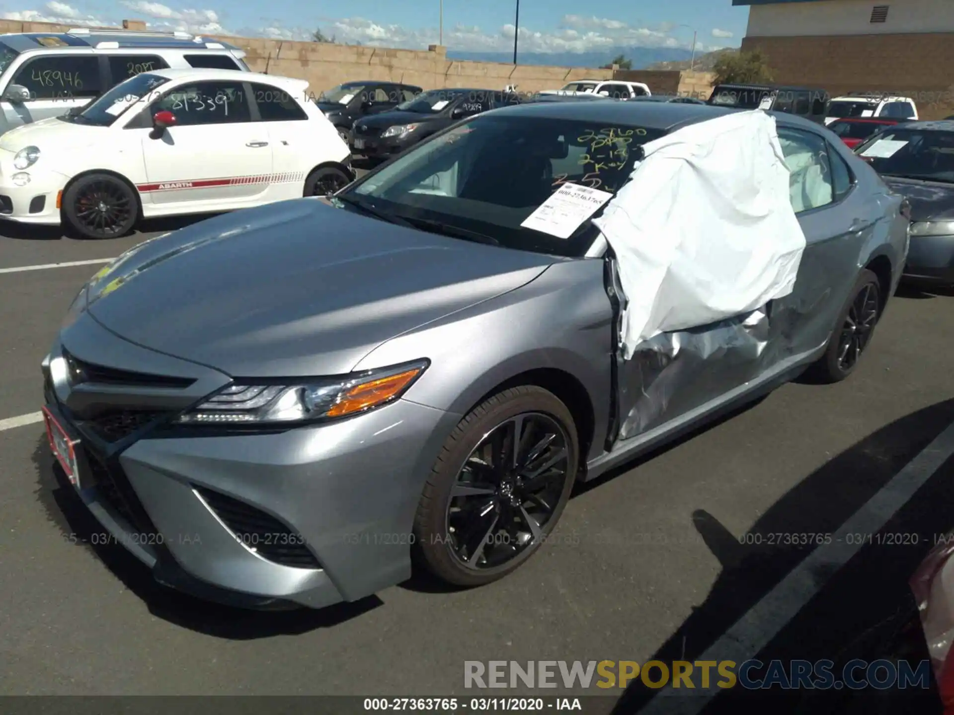 2 Photograph of a damaged car 4T1B61HK2KU822860 TOYOTA CAMRY 2019