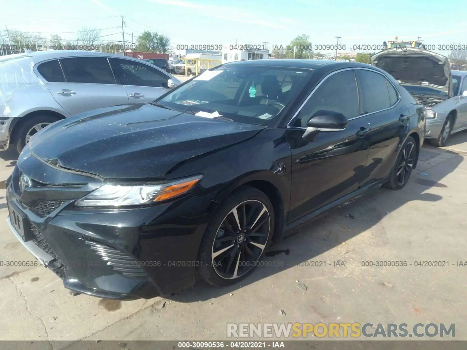 2 Photograph of a damaged car 4T1B61HK3KU159895 TOYOTA CAMRY 2019