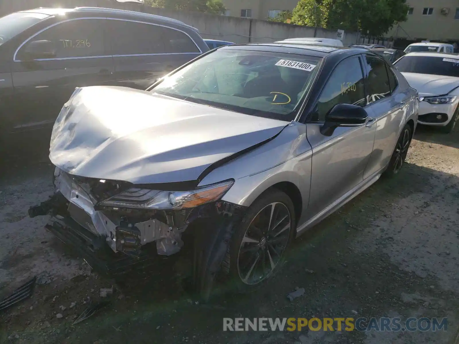 2 Photograph of a damaged car 4T1B61HK3KU216838 TOYOTA CAMRY 2019