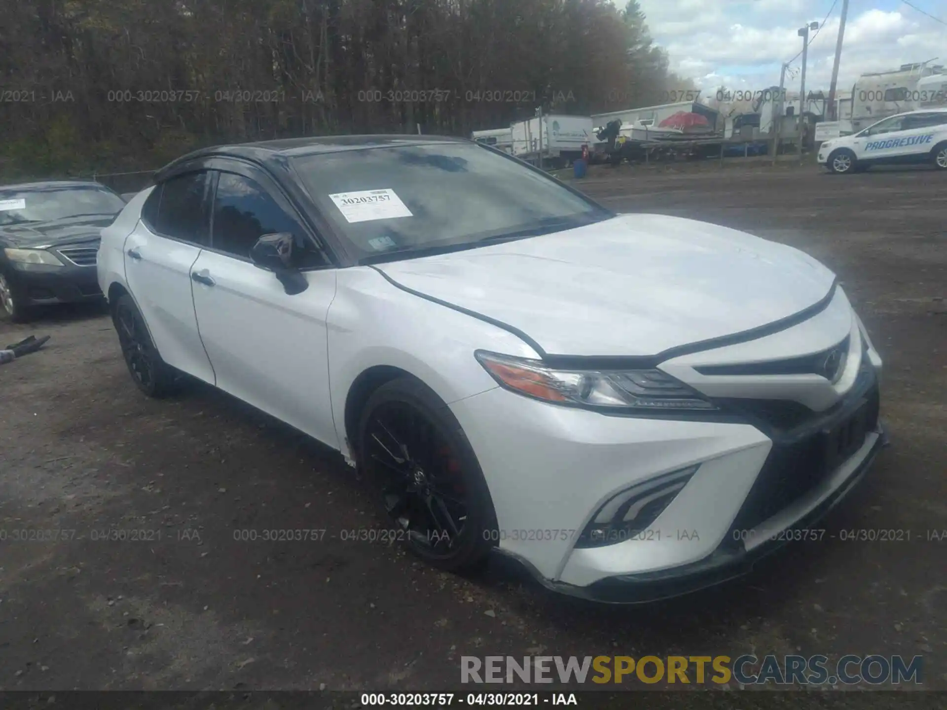 1 Photograph of a damaged car 4T1B61HK3KU223711 TOYOTA CAMRY 2019