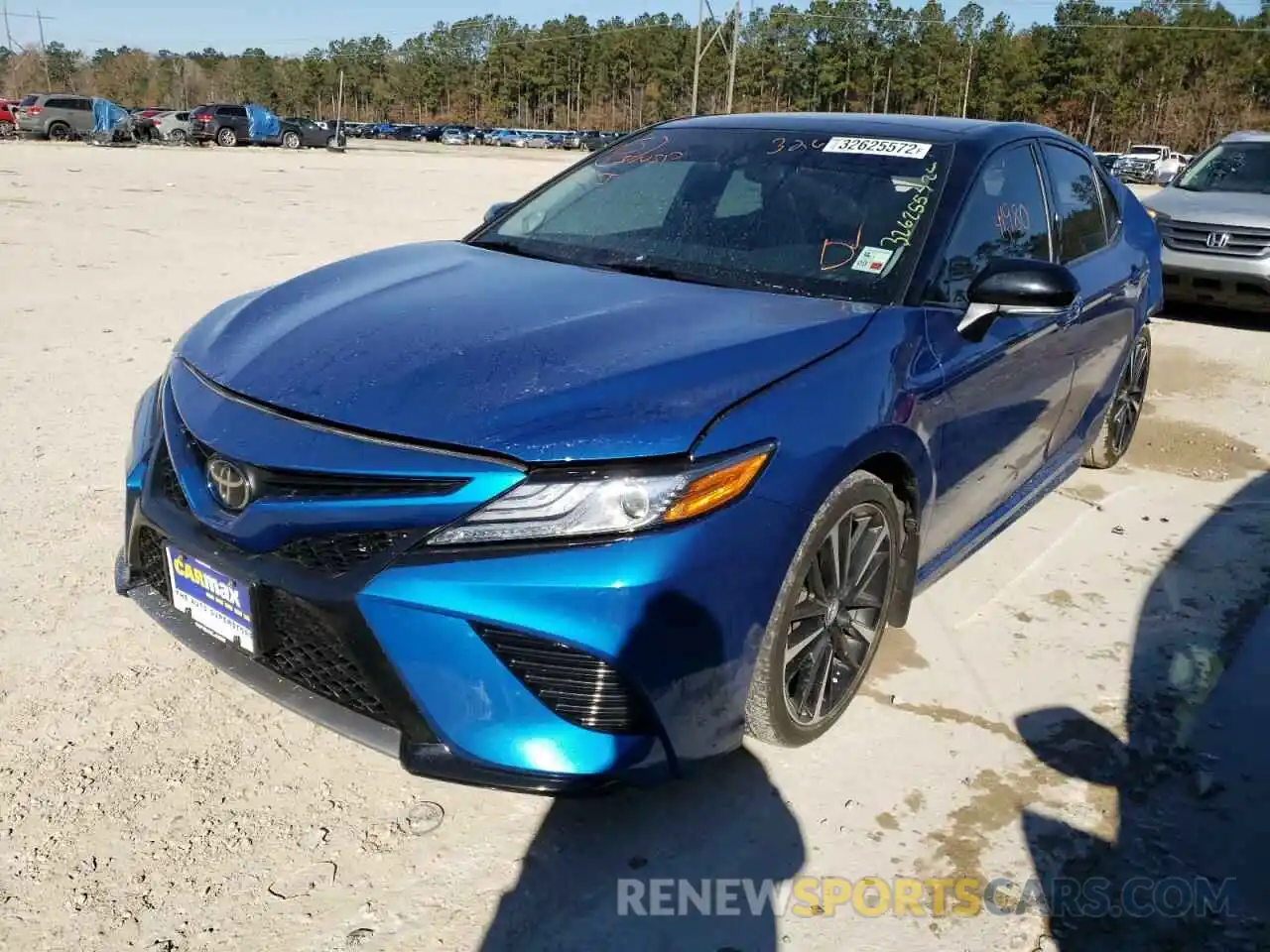 2 Photograph of a damaged car 4T1B61HK3KU240928 TOYOTA CAMRY 2019