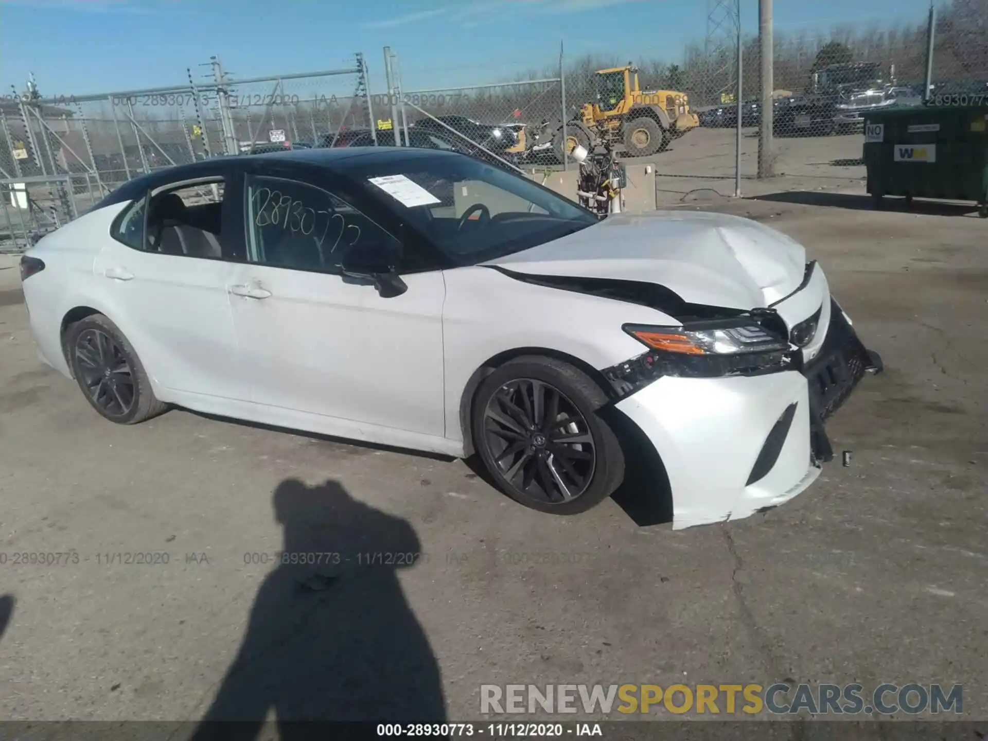 1 Photograph of a damaged car 4T1B61HK3KU249418 TOYOTA CAMRY 2019