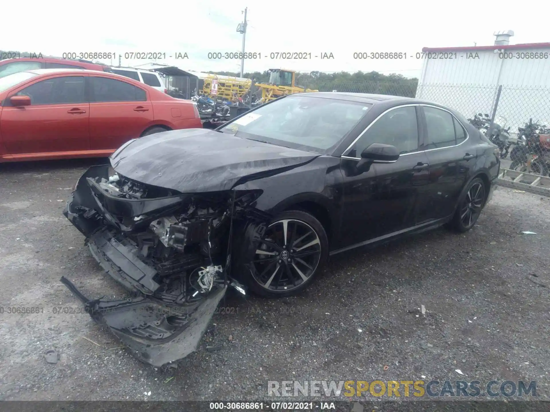 2 Photograph of a damaged car 4T1B61HK3KU255350 TOYOTA CAMRY 2019