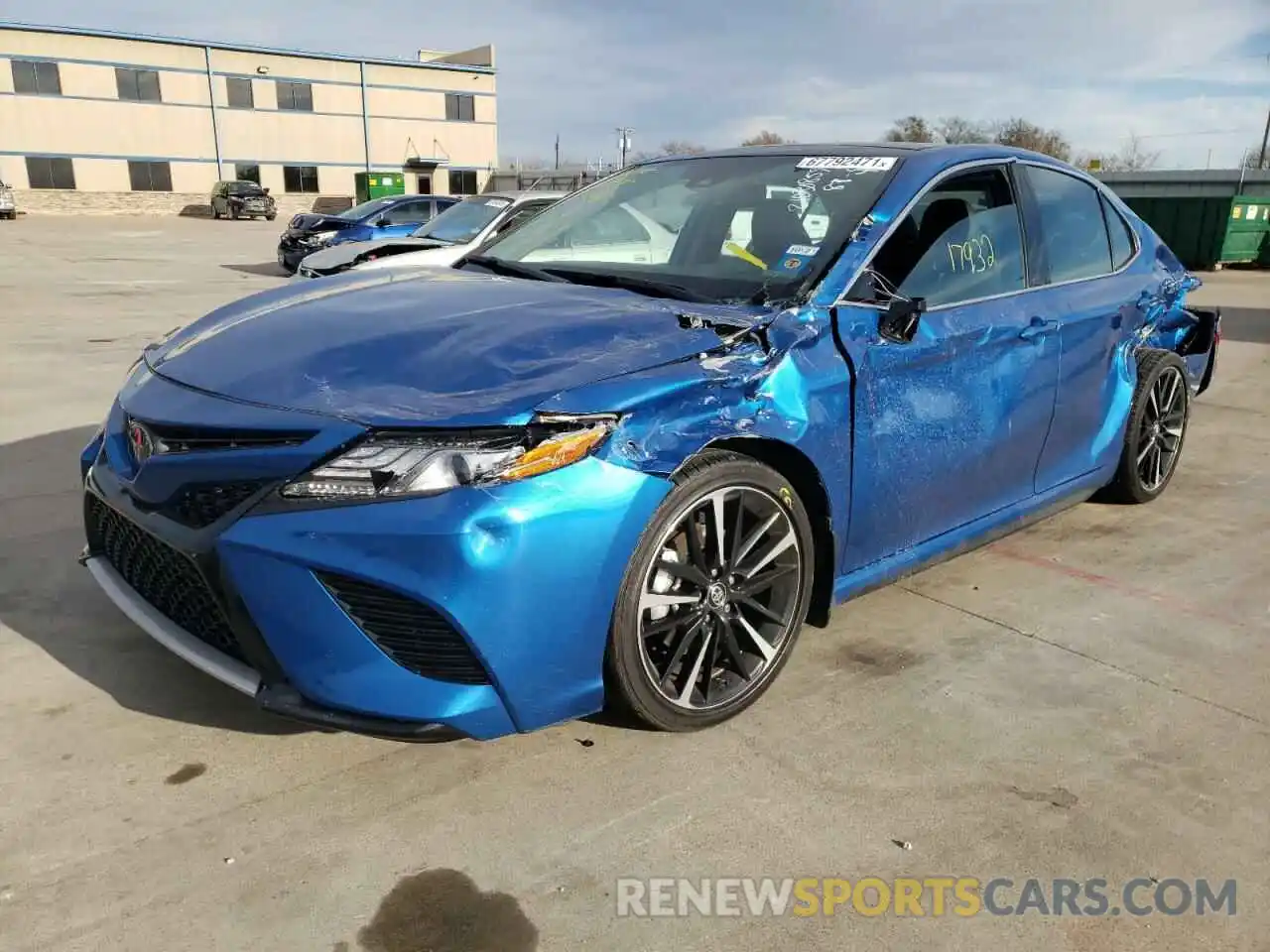 2 Photograph of a damaged car 4T1B61HK3KU296769 TOYOTA CAMRY 2019