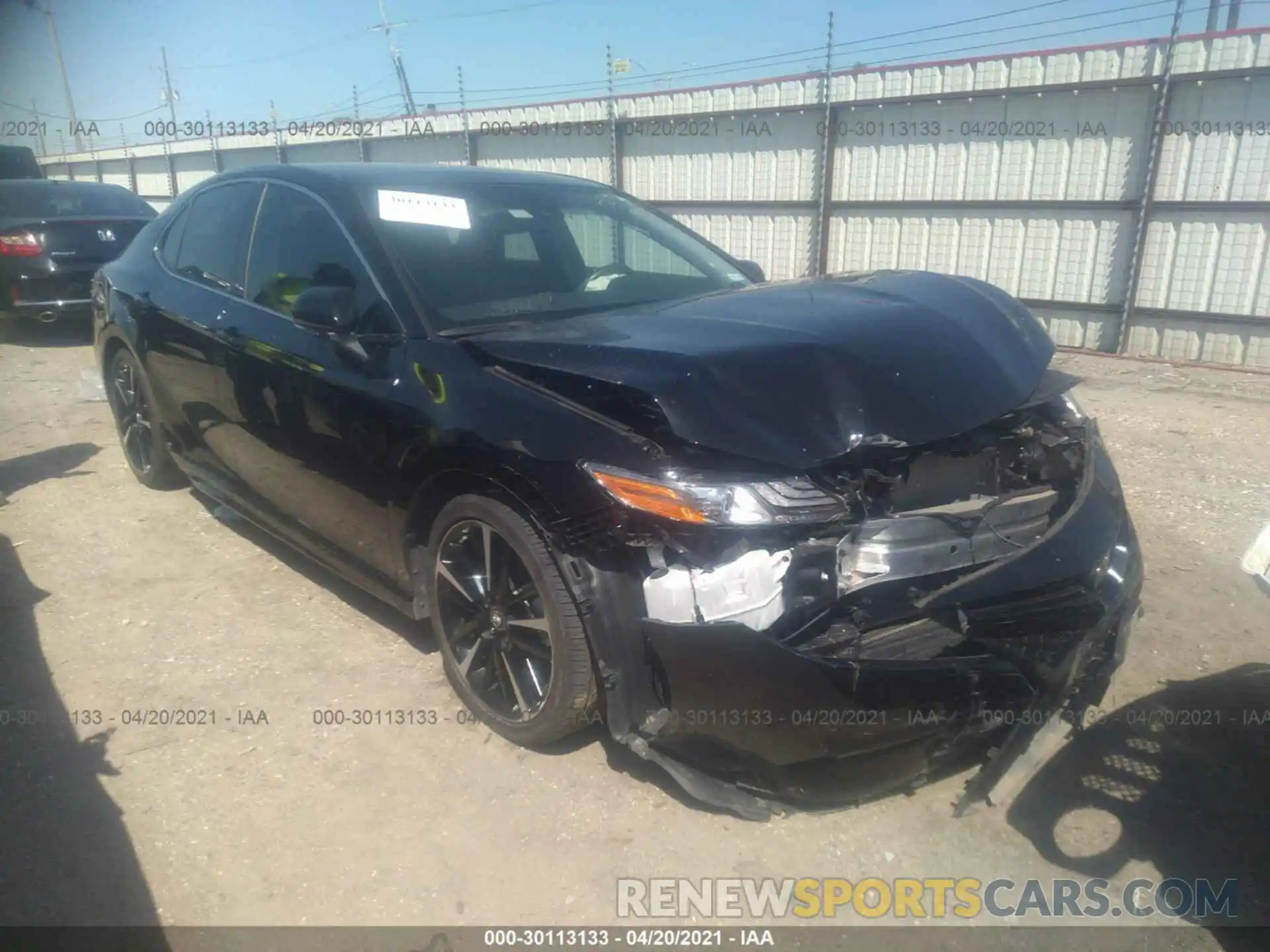 1 Photograph of a damaged car 4T1B61HK3KU698730 TOYOTA CAMRY 2019