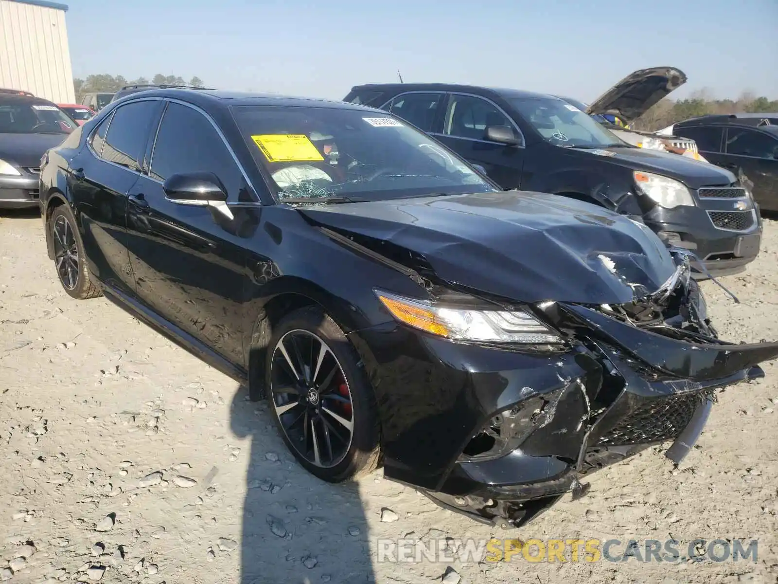 1 Photograph of a damaged car 4T1B61HK3KU742578 TOYOTA CAMRY 2019