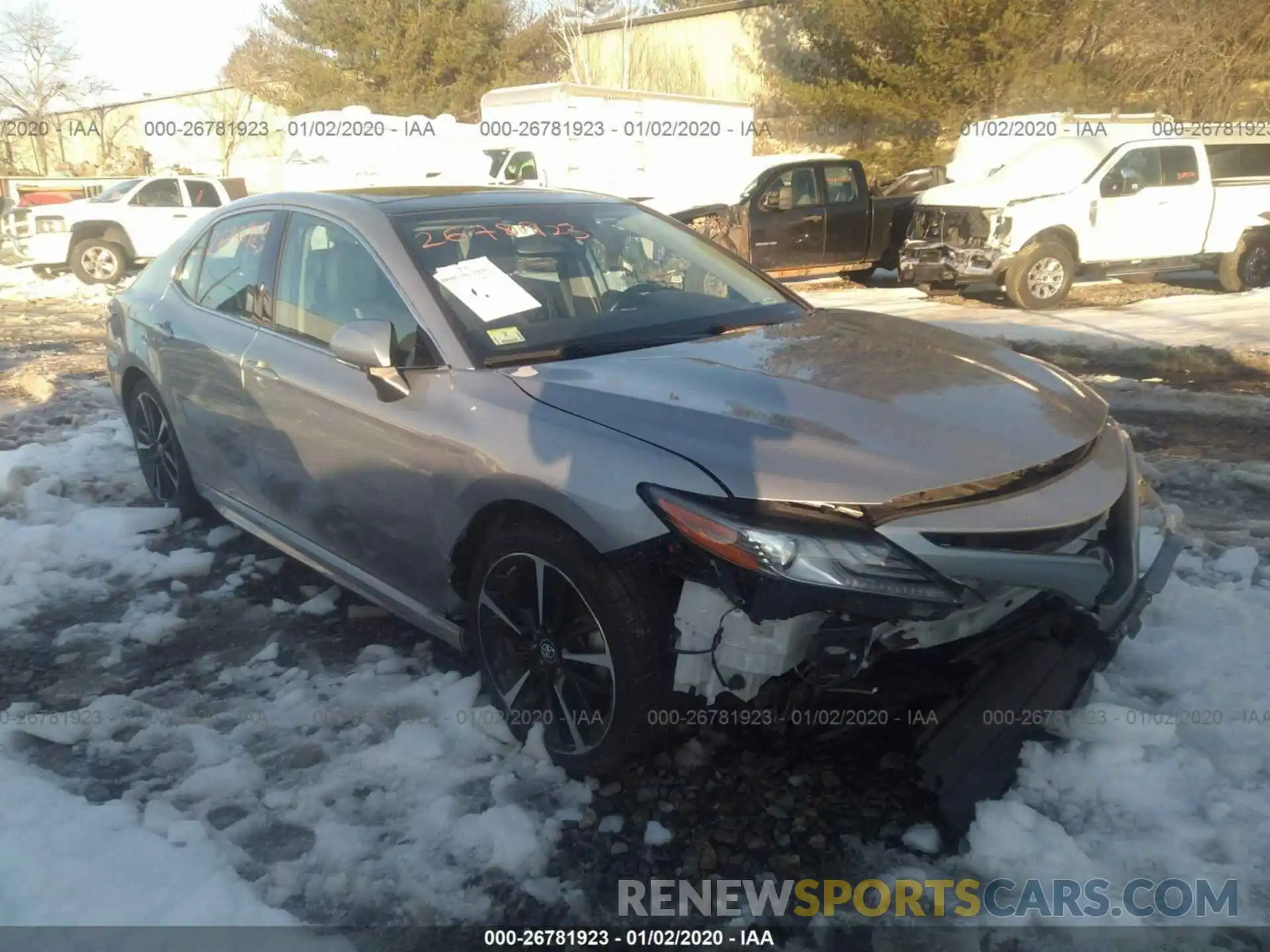 1 Photograph of a damaged car 4T1B61HK3KU748378 TOYOTA CAMRY 2019