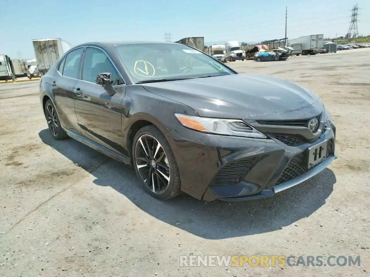 1 Photograph of a damaged car 4T1B61HK3KU782174 TOYOTA CAMRY 2019