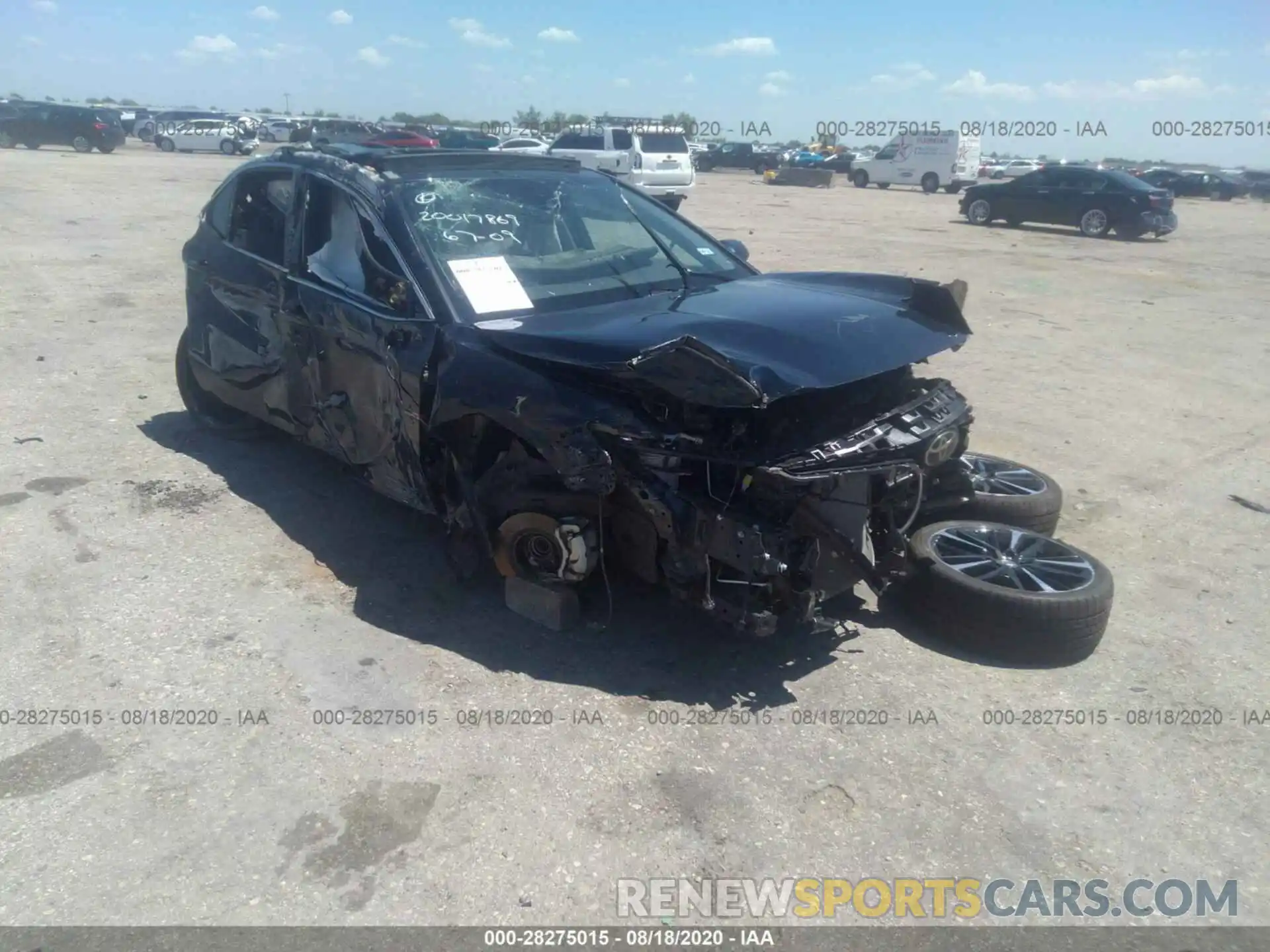 1 Photograph of a damaged car 4T1B61HK3KU795295 TOYOTA CAMRY 2019