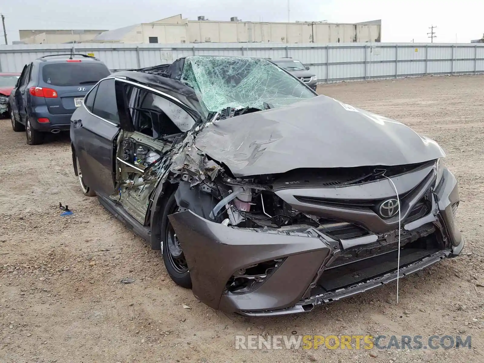 1 Photograph of a damaged car 4T1B61HK3KU806327 TOYOTA CAMRY 2019