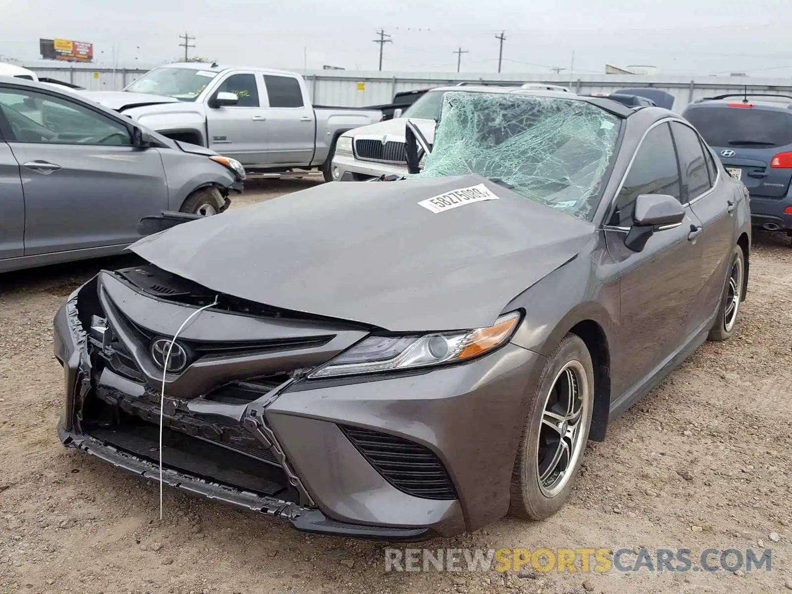 2 Photograph of a damaged car 4T1B61HK3KU806327 TOYOTA CAMRY 2019