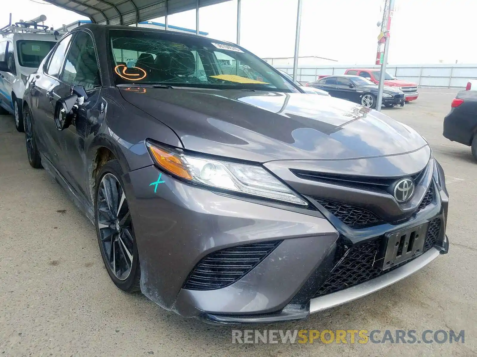 1 Photograph of a damaged car 4T1B61HK3KU843555 TOYOTA CAMRY 2019