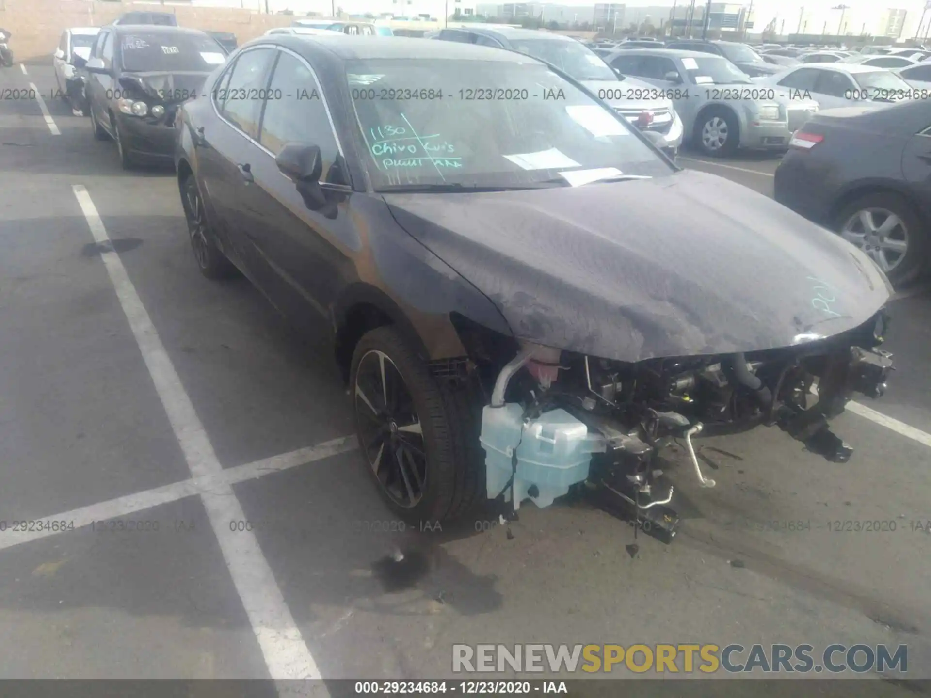 1 Photograph of a damaged car 4T1B61HK3KU855995 TOYOTA CAMRY 2019