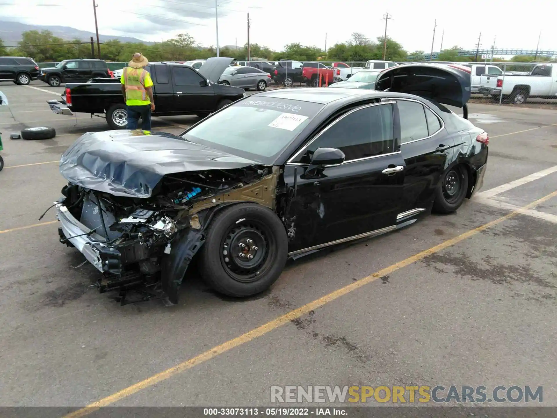 2 Photograph of a damaged car 4T1B61HK4KU205699 TOYOTA CAMRY 2019