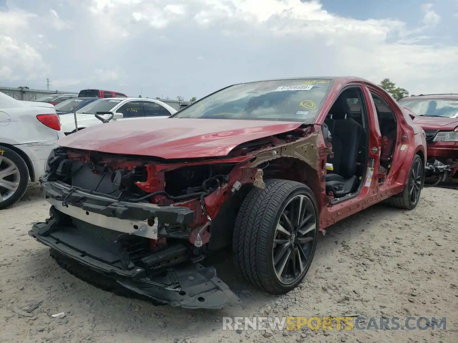 2 Photograph of a damaged car 4T1B61HK4KU205993 TOYOTA CAMRY 2019