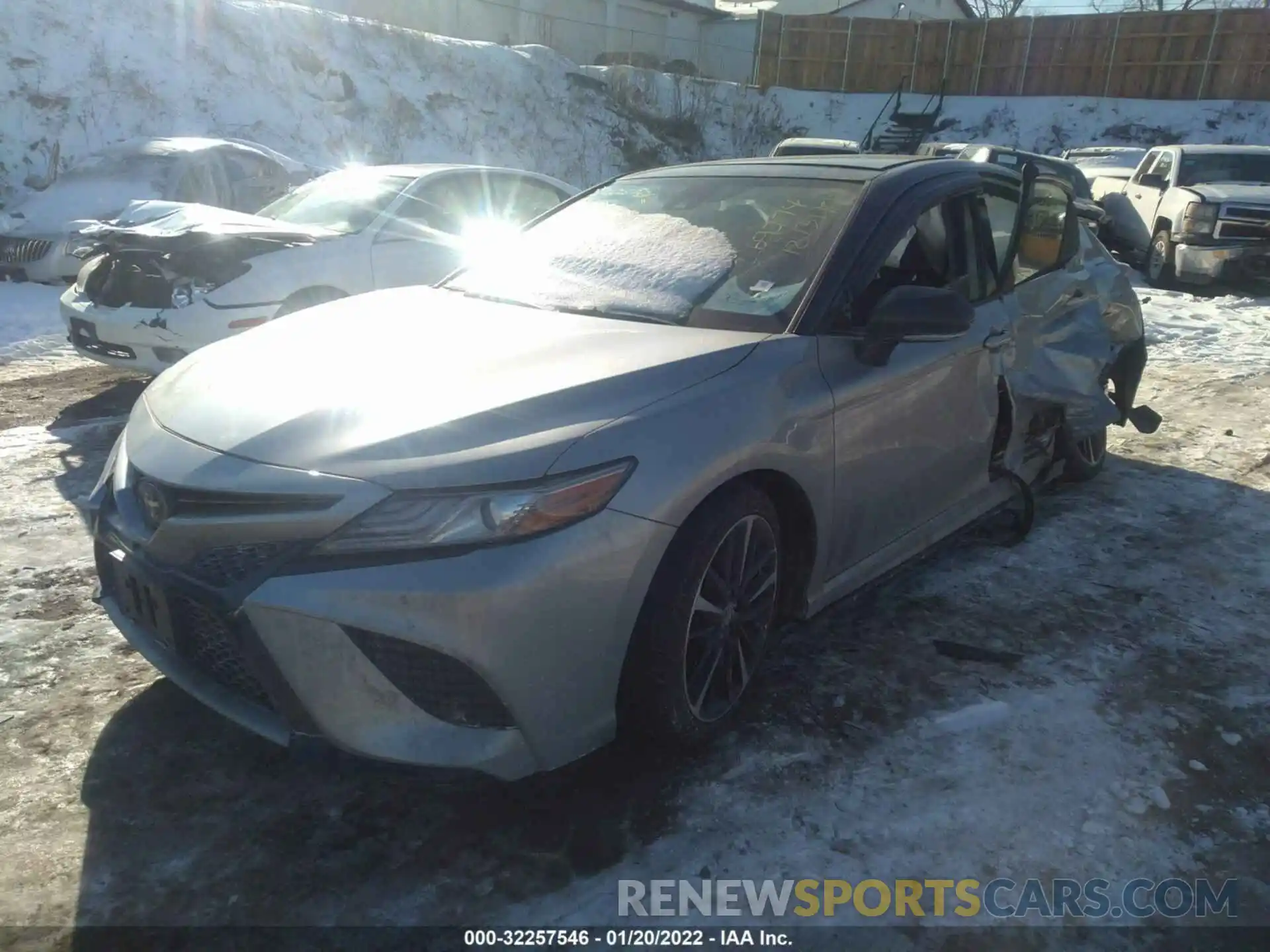 2 Photograph of a damaged car 4T1B61HK4KU227766 TOYOTA CAMRY 2019