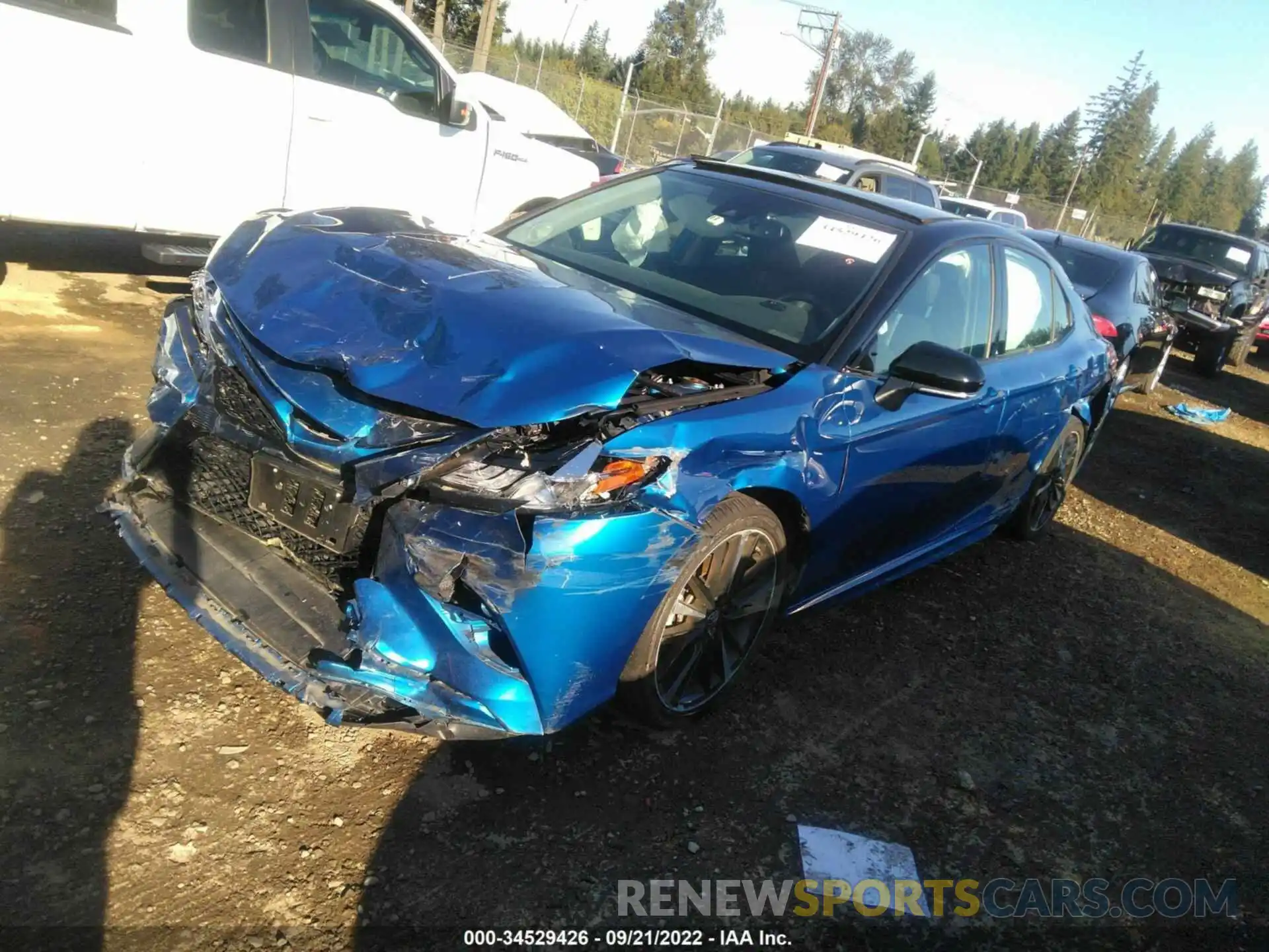 2 Photograph of a damaged car 4T1B61HK4KU297123 TOYOTA CAMRY 2019