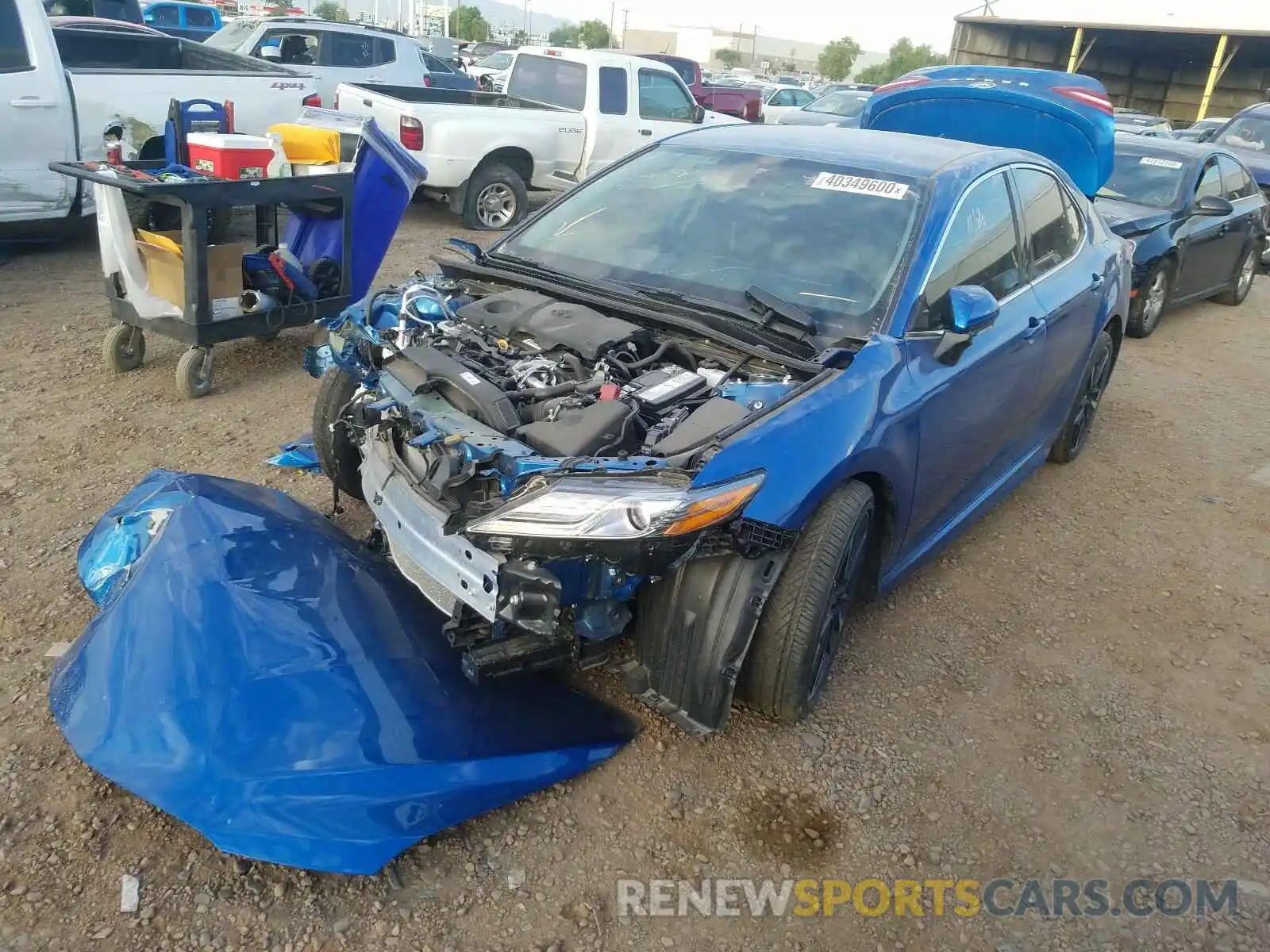 2 Photograph of a damaged car 4T1B61HK4KU299731 TOYOTA CAMRY 2019