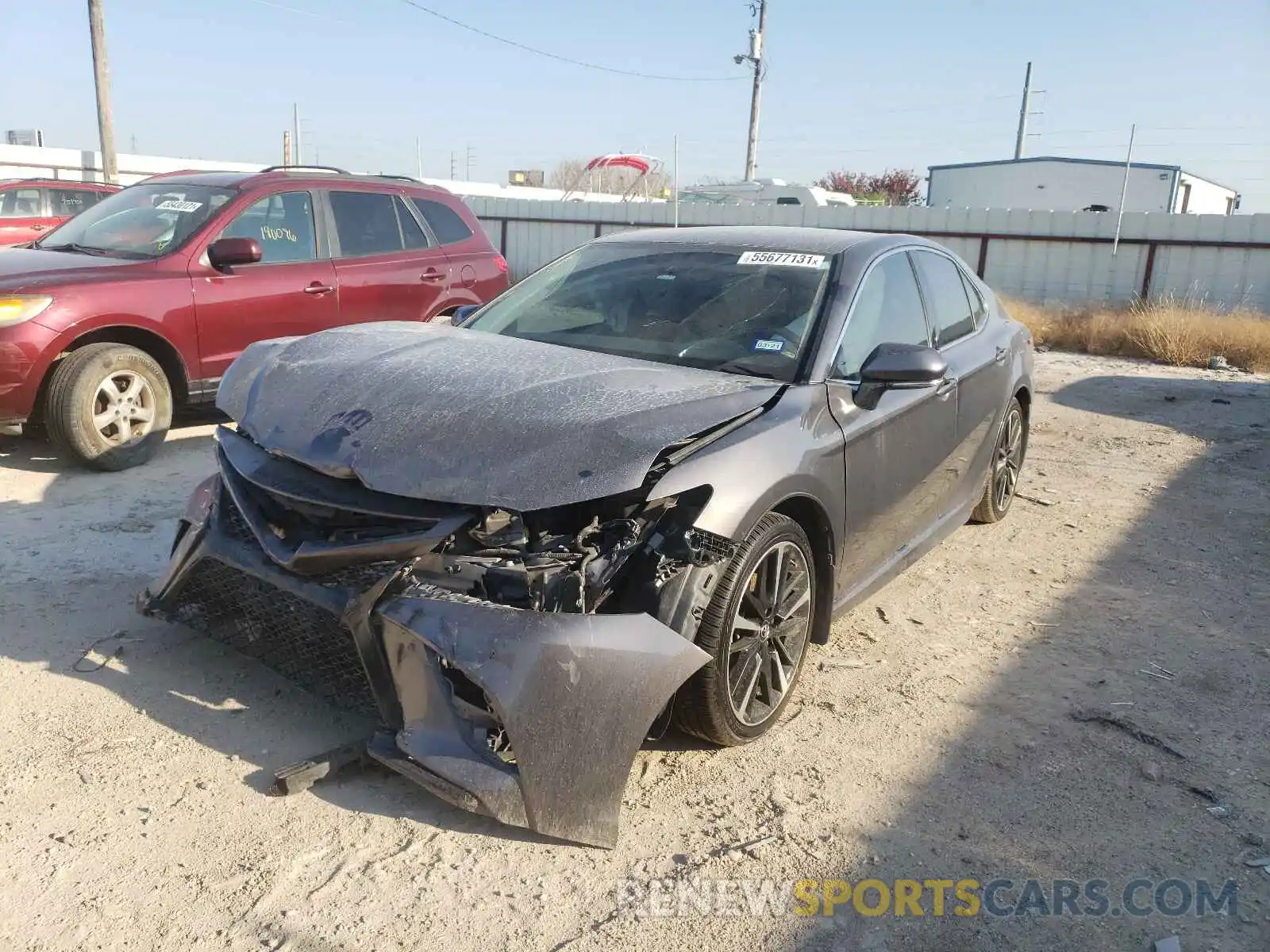 2 Photograph of a damaged car 4T1B61HK4KU764556 TOYOTA CAMRY 2019