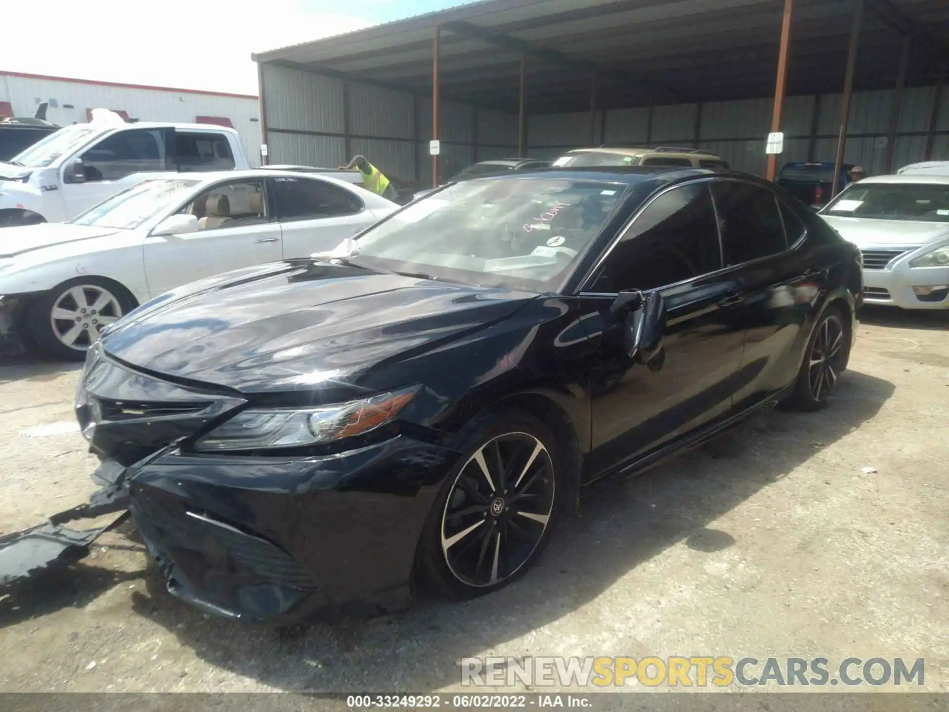 2 Photograph of a damaged car 4T1B61HK4KU781227 TOYOTA CAMRY 2019