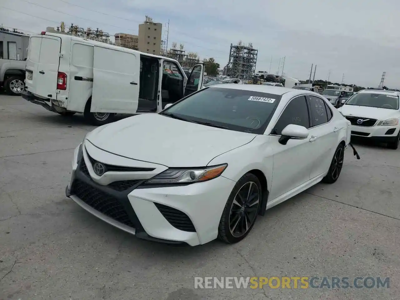 2 Photograph of a damaged car 4T1B61HK4KU787612 TOYOTA CAMRY 2019