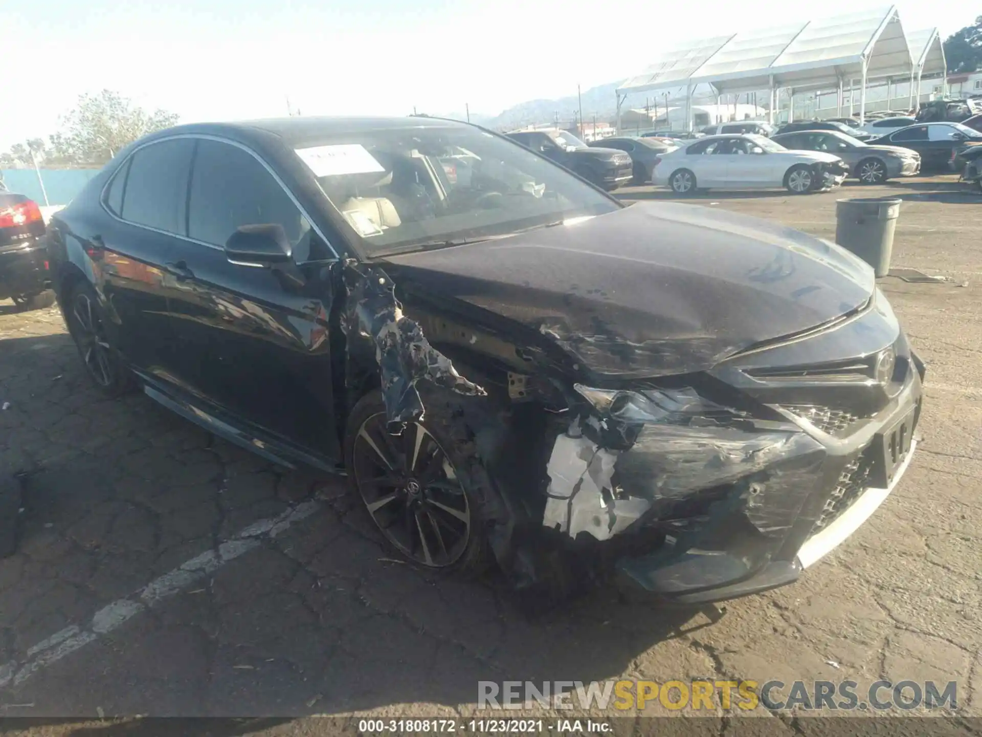 1 Photograph of a damaged car 4T1B61HK4KU787898 TOYOTA CAMRY 2019