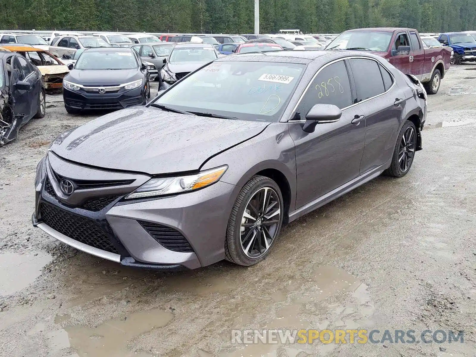 2 Photograph of a damaged car 4T1B61HK4KU792793 TOYOTA CAMRY 2019