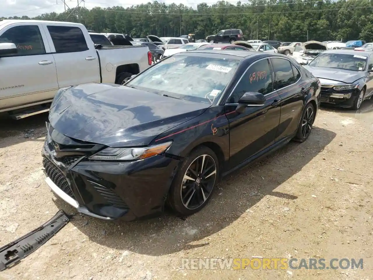 2 Photograph of a damaged car 4T1B61HK4KU799887 TOYOTA CAMRY 2019