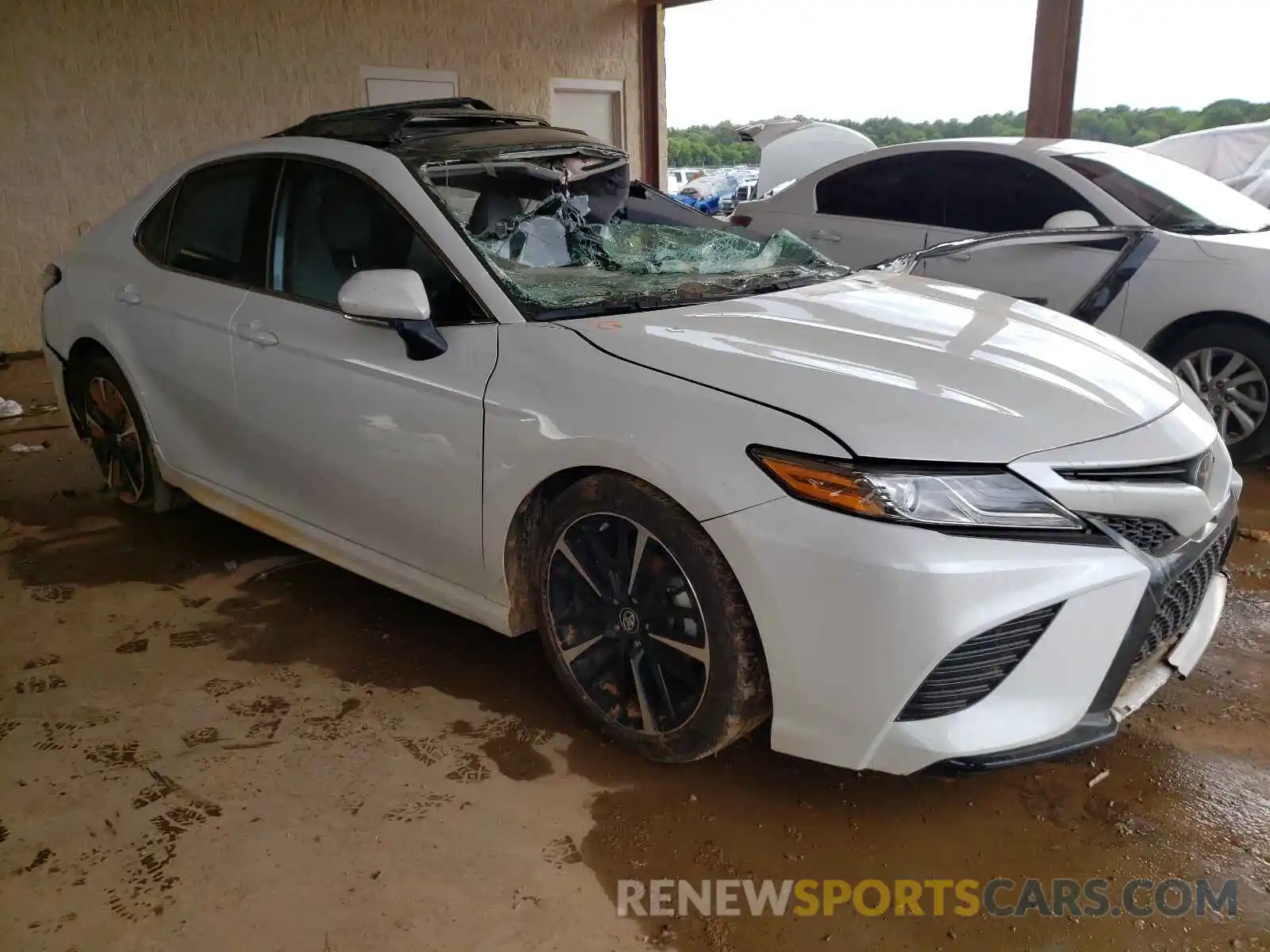 1 Photograph of a damaged car 4T1B61HK4KU825193 TOYOTA CAMRY 2019