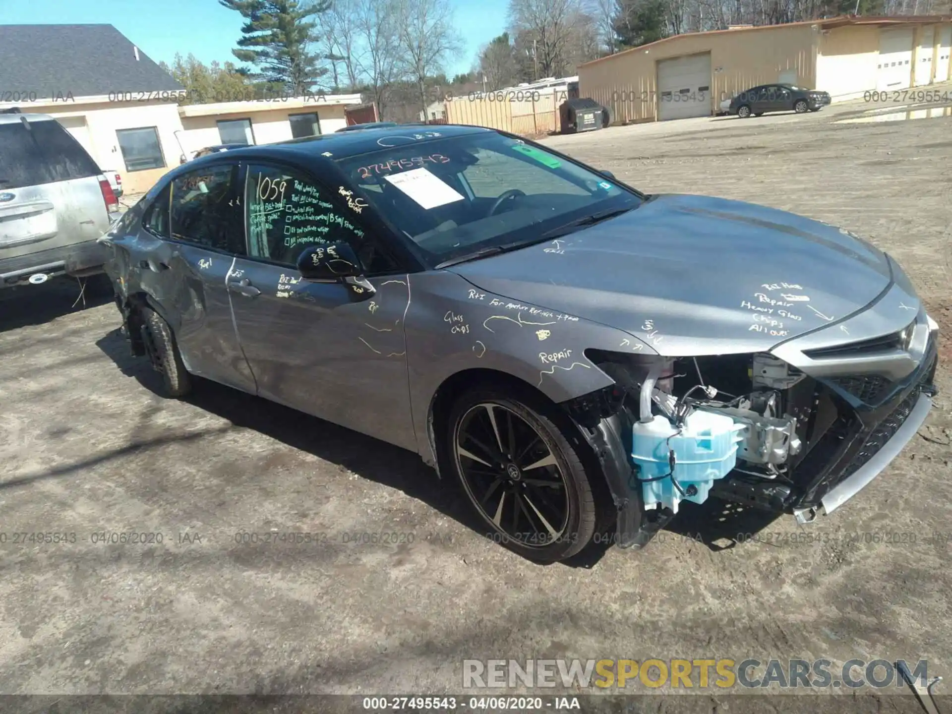 1 Photograph of a damaged car 4T1B61HK5KU203556 TOYOTA CAMRY 2019