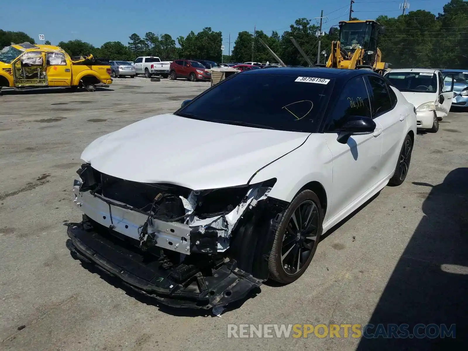 2 Photograph of a damaged car 4T1B61HK5KU276085 TOYOTA CAMRY 2019