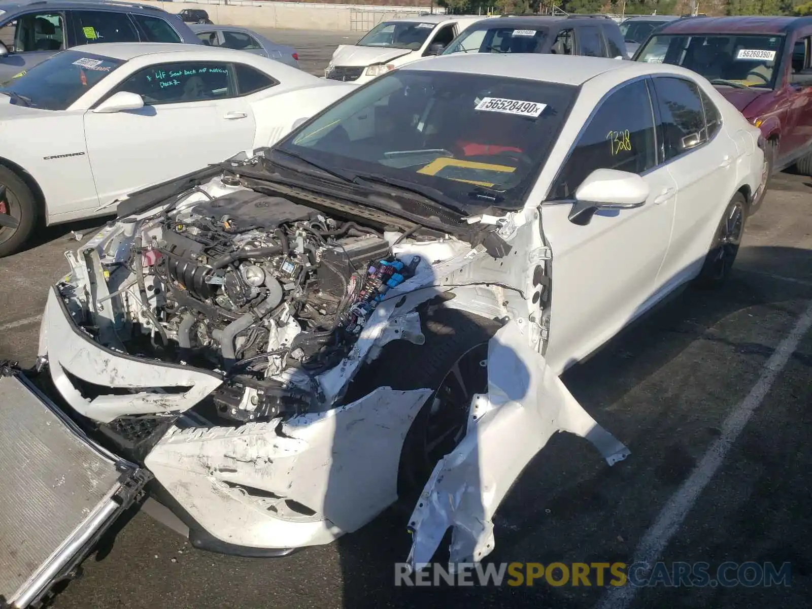 2 Photograph of a damaged car 4T1B61HK5KU823968 TOYOTA CAMRY 2019