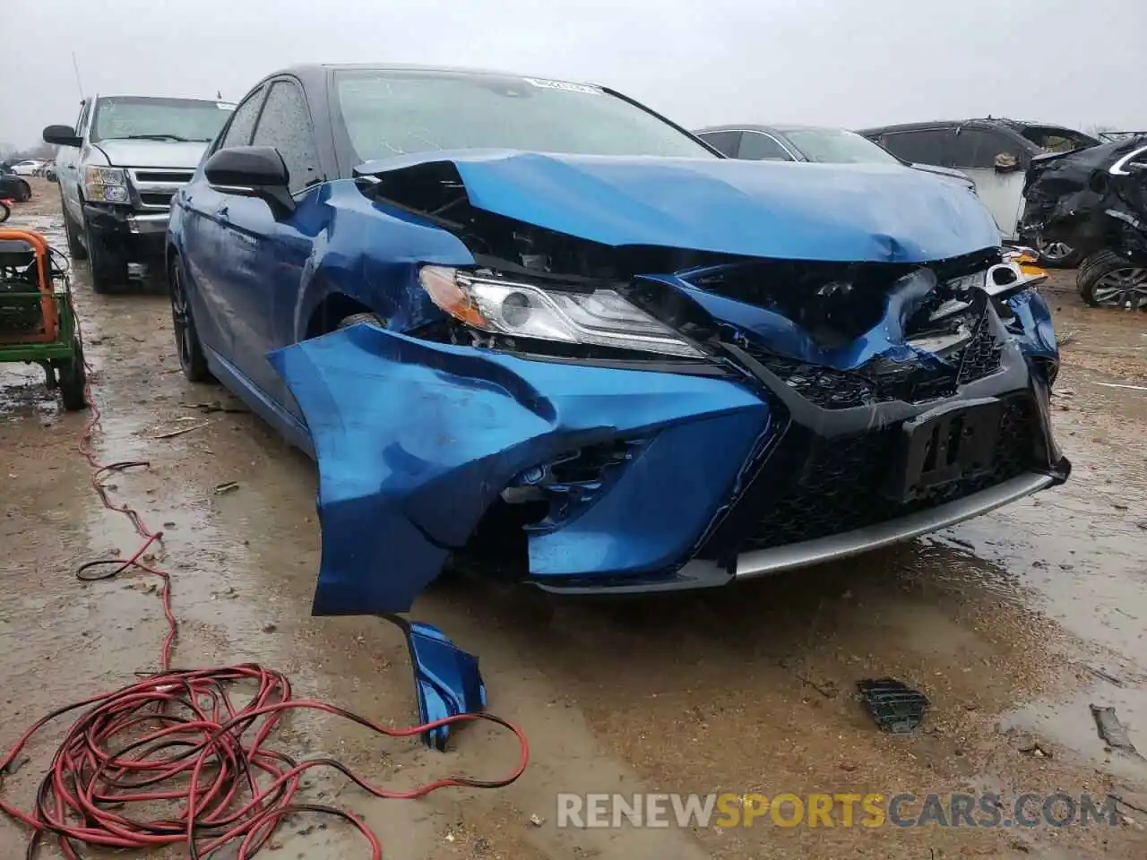 1 Photograph of a damaged car 4T1B61HK6KU200438 TOYOTA CAMRY 2019