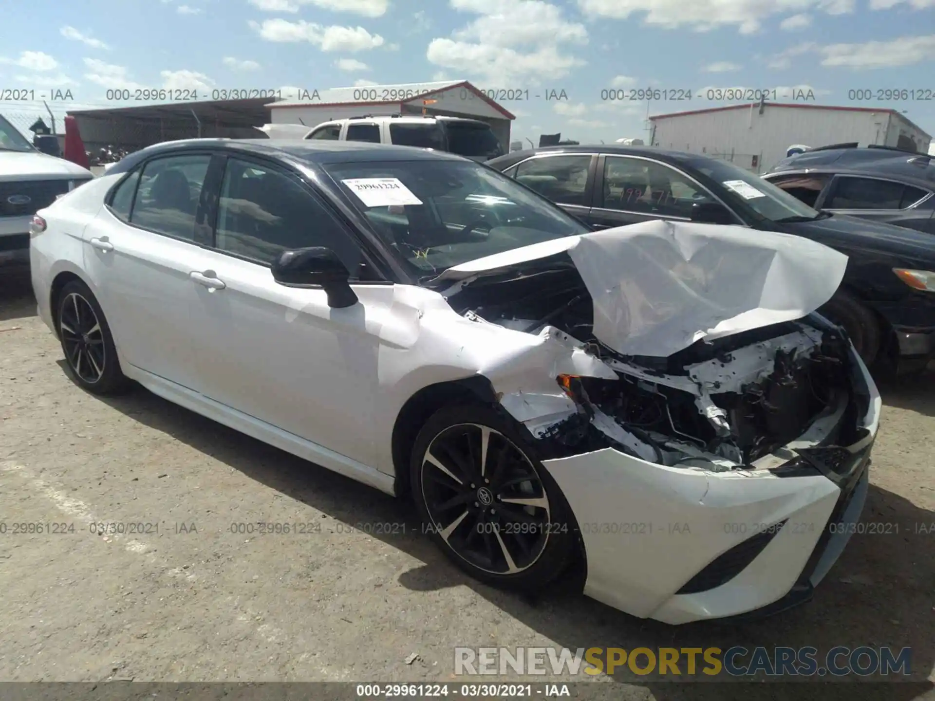 1 Photograph of a damaged car 4T1B61HK6KU223556 TOYOTA CAMRY 2019