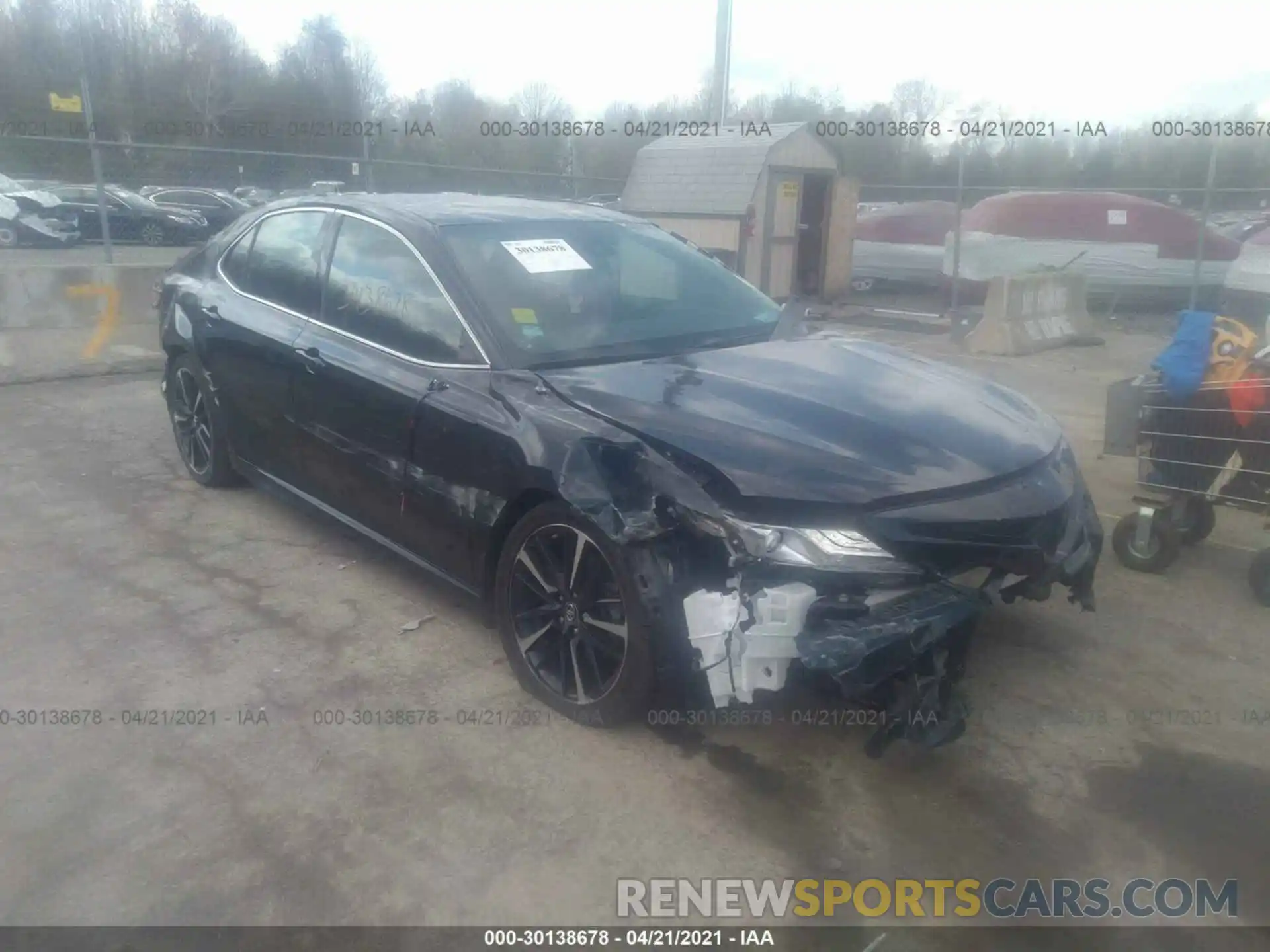 1 Photograph of a damaged car 4T1B61HK6KU273504 TOYOTA CAMRY 2019