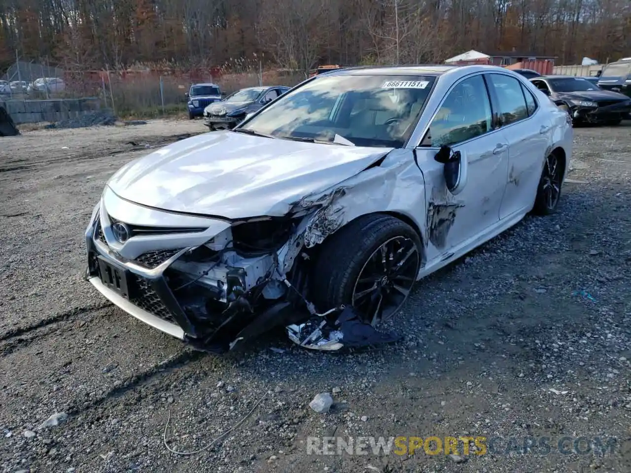 2 Photograph of a damaged car 4T1B61HK6KU706299 TOYOTA CAMRY 2019