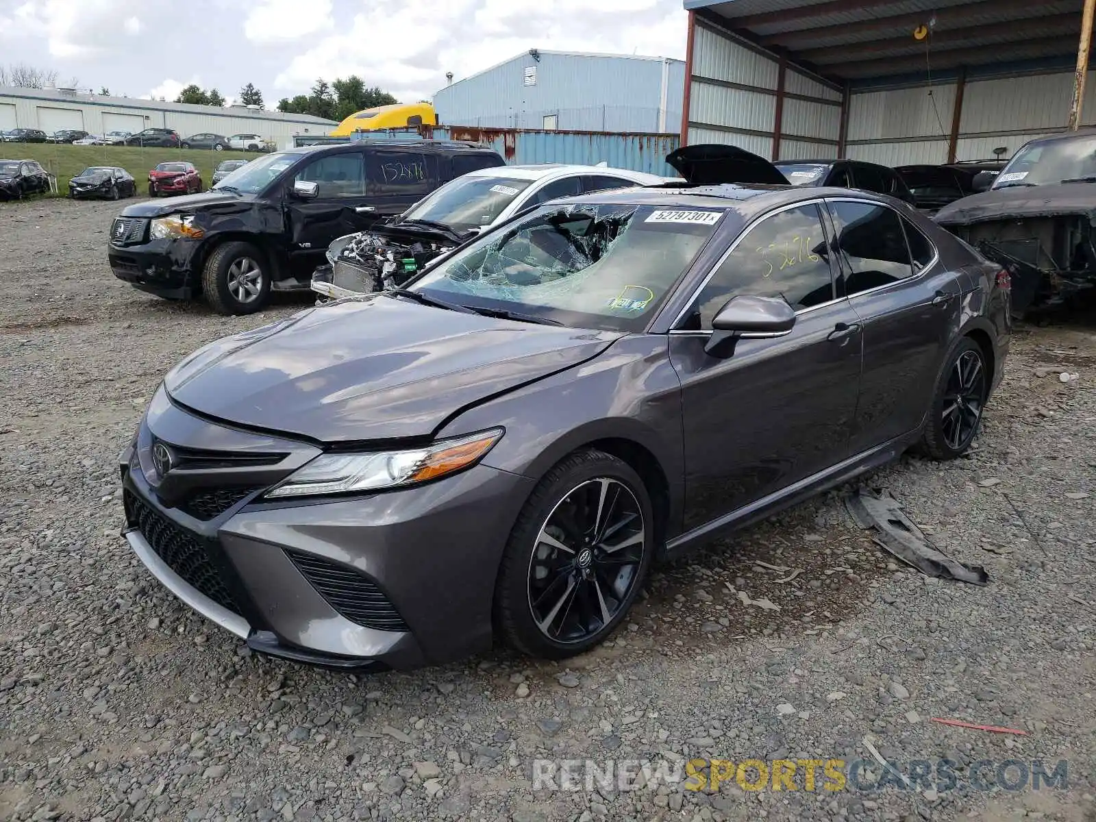 2 Photograph of a damaged car 4T1B61HK6KU827723 TOYOTA CAMRY 2019