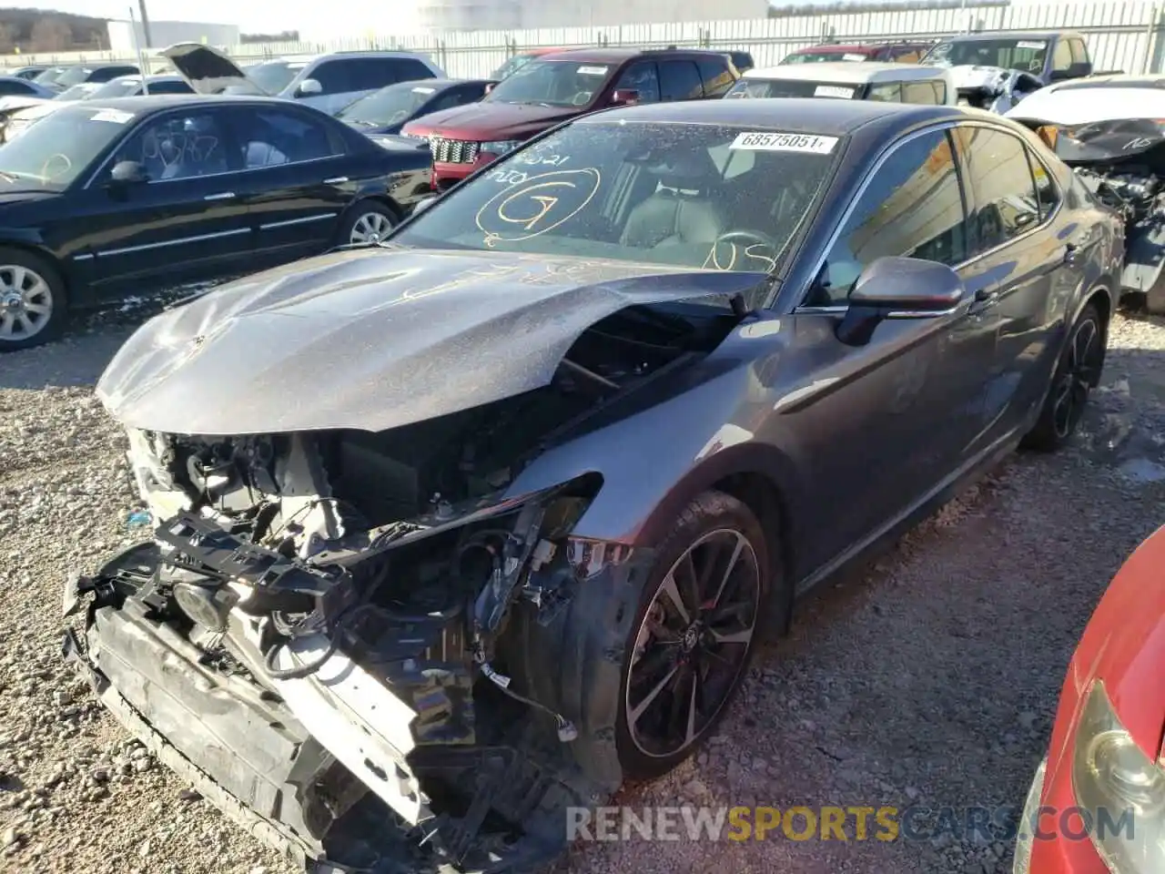 2 Photograph of a damaged car 4T1B61HK7KU163612 TOYOTA CAMRY 2019