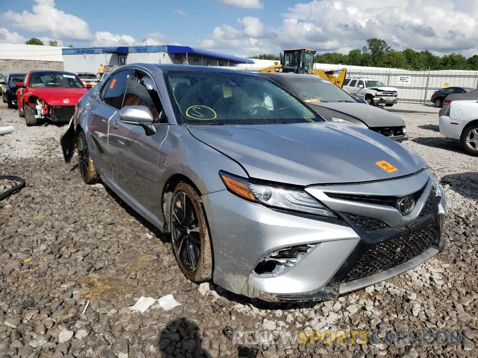 1 Photograph of a damaged car 4T1B61HK7KU163674 TOYOTA CAMRY 2019