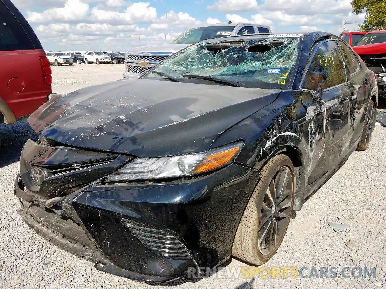 2 Photograph of a damaged car 4T1B61HK7KU173573 TOYOTA CAMRY 2019