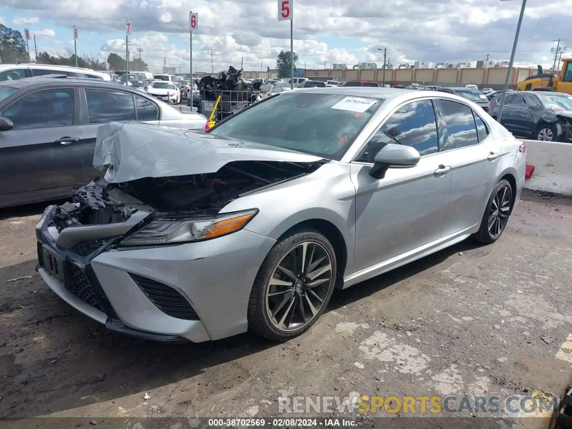 2 Photograph of a damaged car 4T1B61HK7KU207706 TOYOTA CAMRY 2019