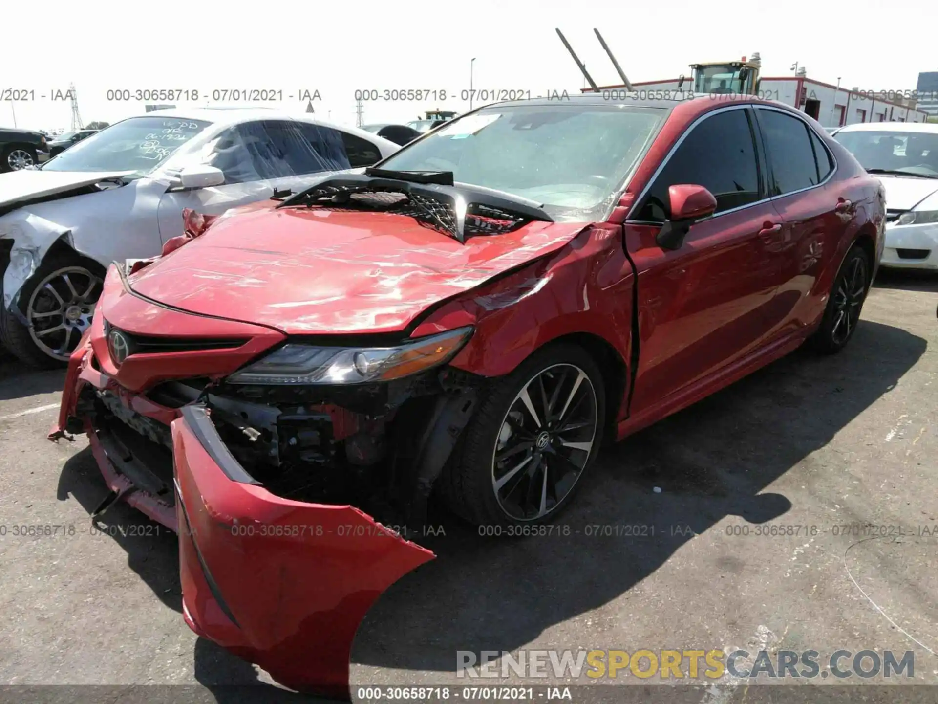 2 Photograph of a damaged car 4T1B61HK7KU218396 TOYOTA CAMRY 2019