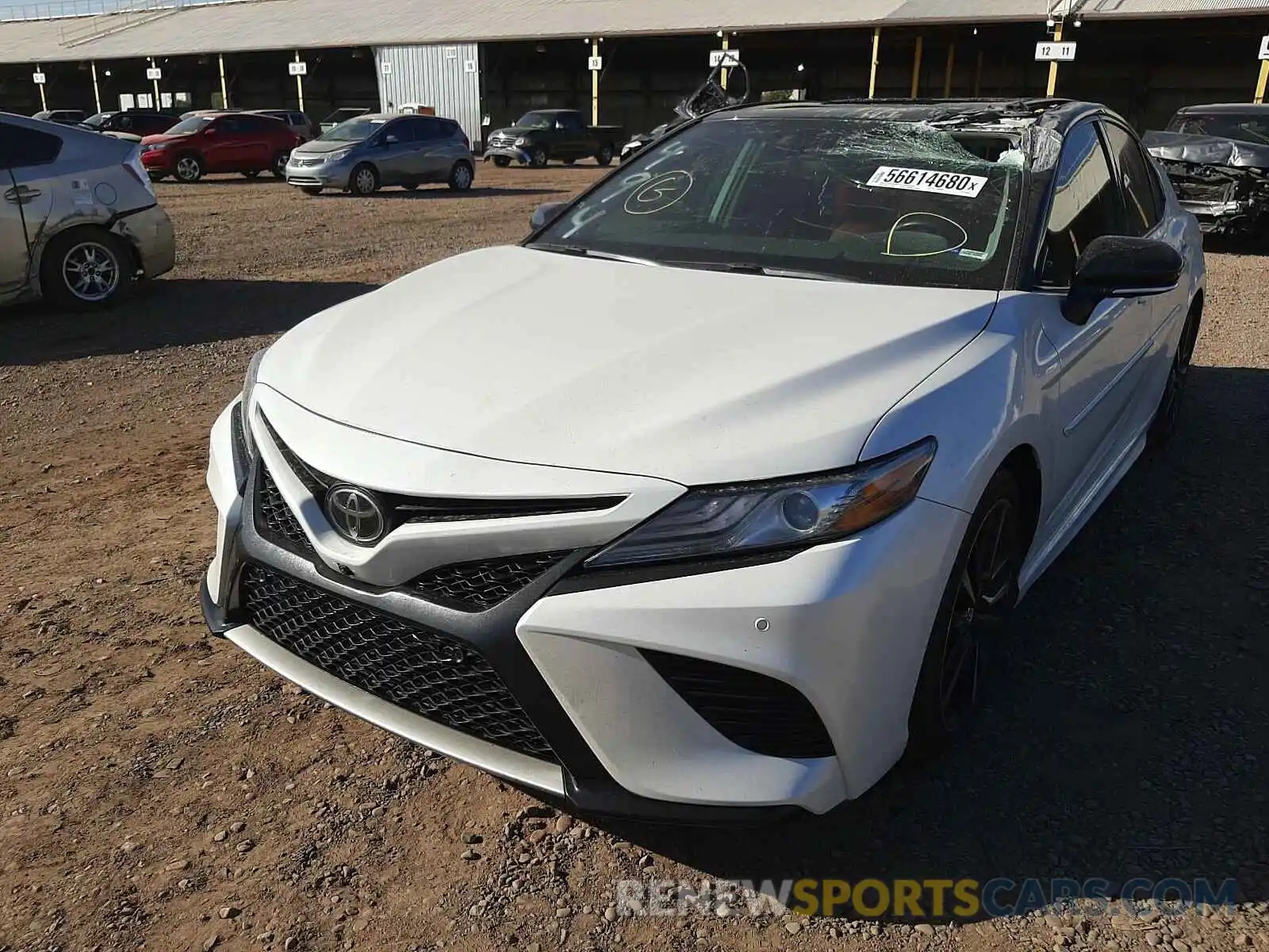 2 Photograph of a damaged car 4T1B61HK7KU229995 TOYOTA CAMRY 2019