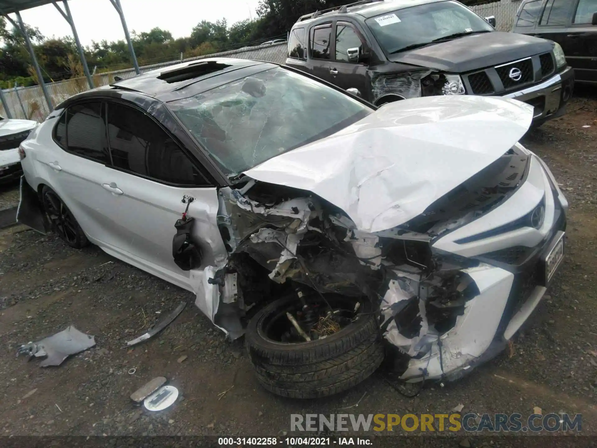 1 Photograph of a damaged car 4T1B61HK7KU255481 TOYOTA CAMRY 2019