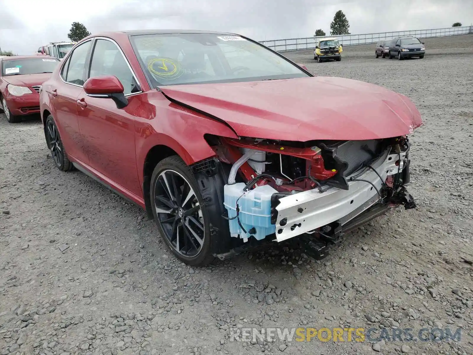 1 Photograph of a damaged car 4T1B61HK7KU257893 TOYOTA CAMRY 2019