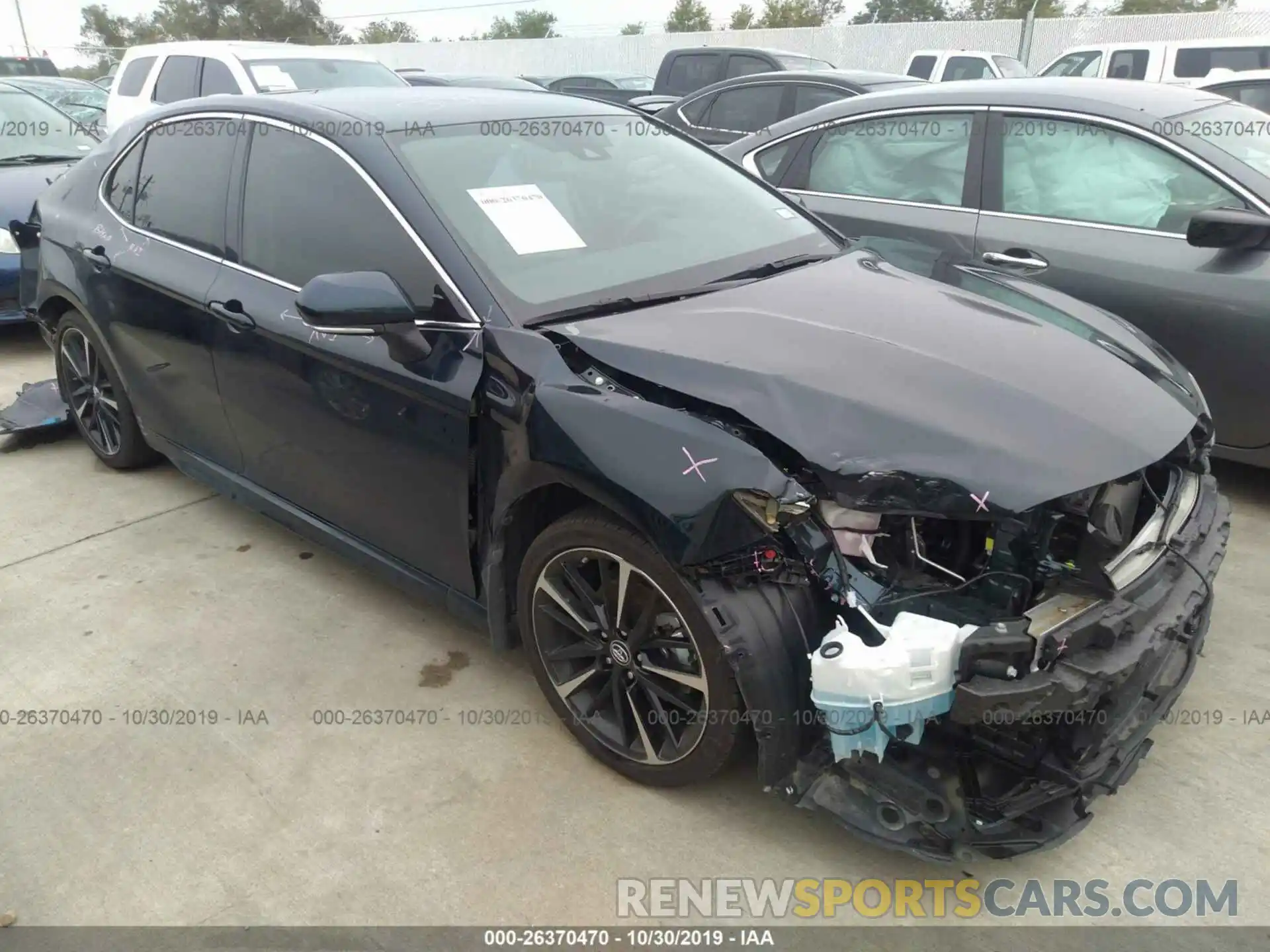 1 Photograph of a damaged car 4T1B61HK7KU697726 TOYOTA CAMRY 2019